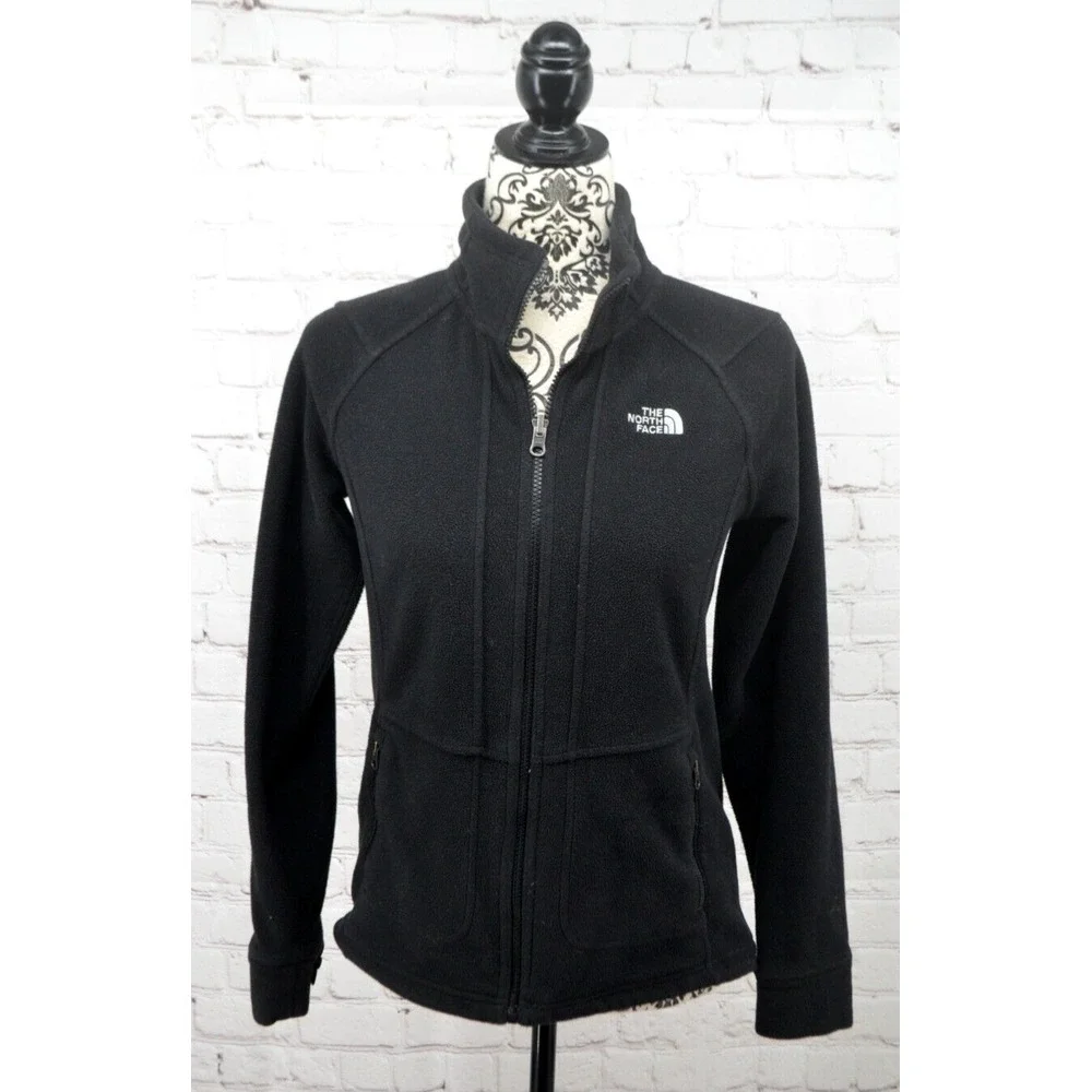 THE NORTH FACE Women's Full Zip Glacier Polartec Fleece Jacket SIZE SMALL‎ Black
